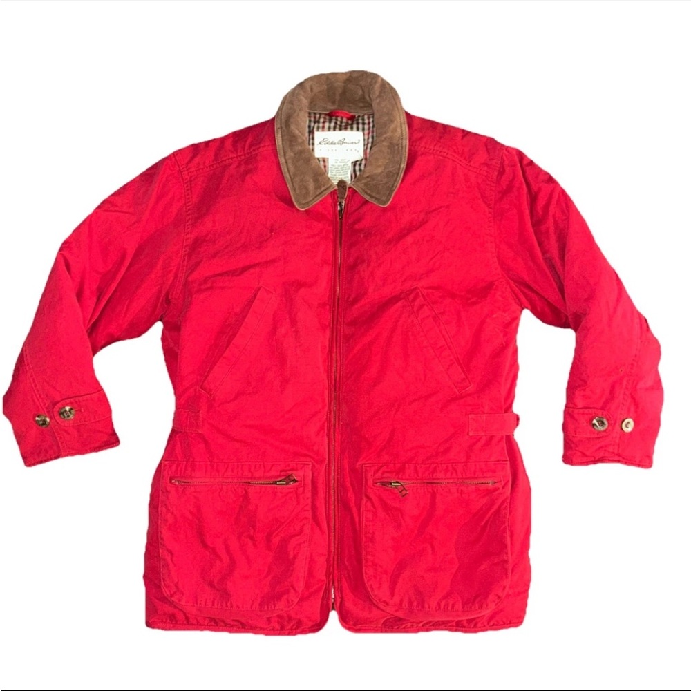 Eddie Bauer Red and Brown Jacket